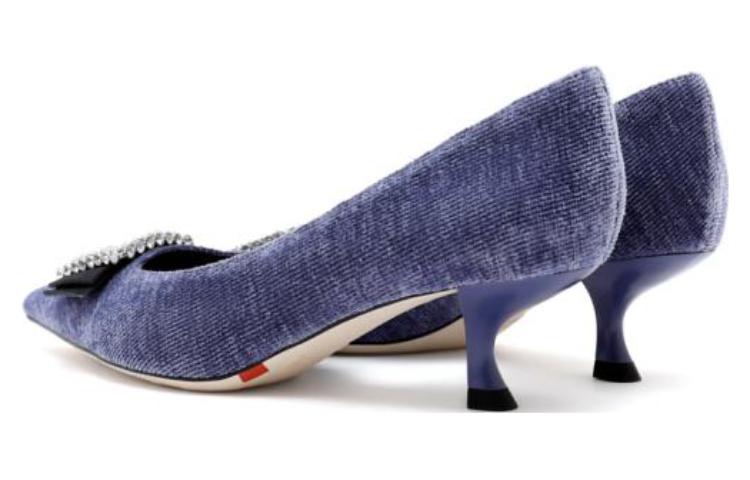 Shop (W) Staccato Tumit Tinggi 'Kelip Bunga Laut Berlian Safir Mewah' EDK53CQ3