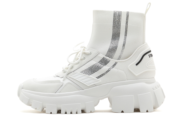 (Women) Staccato Lace-Up 'White Chunky Sole Dad Shoe' SZPECE04DA1CD1