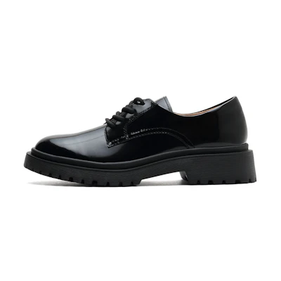 (W) Staccato Lace-up Casual Oxford 'Creamy British Black'