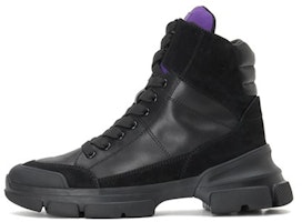 (Women) Staccato Lace-Up Thick-Soled Color-Block Zipper Martin Boots 'Black' SZP9LI25DU1DD0 (Women) Staccato Lace-Up Thick-Soled Color-Block Zipper Martin Boots 'Black' SZP9LI25DU1DD0