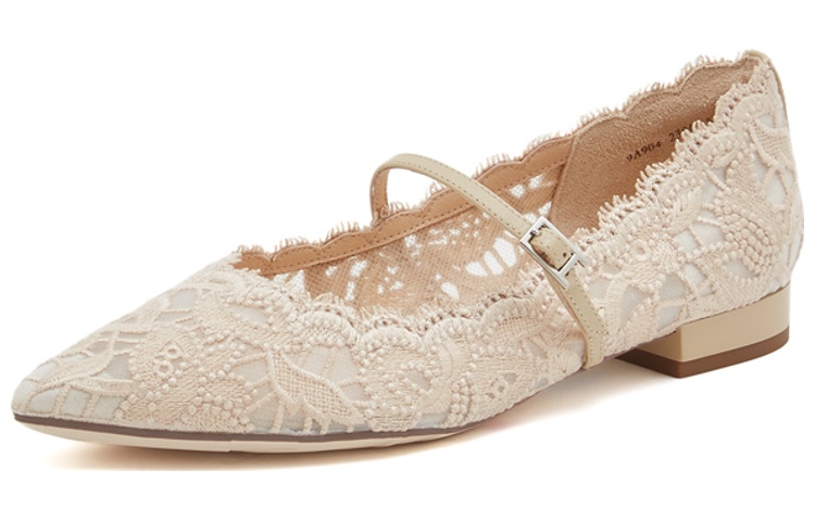 (W) Staccato Lace Mary Jane Pointed Flats 'French Elegance' 圖 2