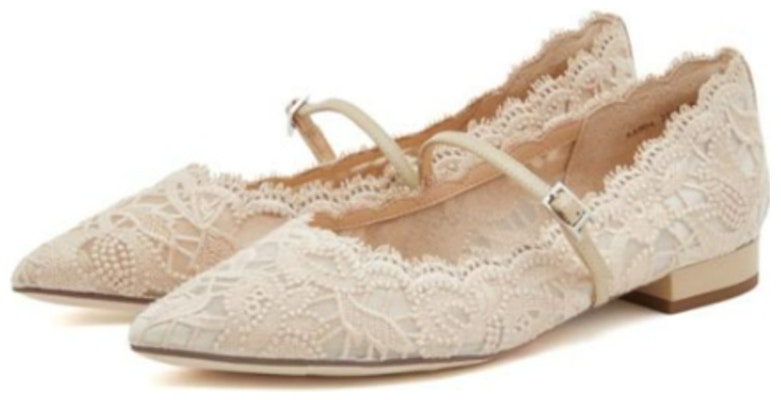(W) Flat Kasut Runcing Staccato Lace Mary Jane 'Keanggunan Perancis' 9A904AQ3 Lookbook (W) Flat Kasut Runcing Staccato Lace Mary Jane 'Keanggunan Perancis' 9A904AQ3