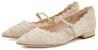 (W) Flat Kasut Runcing Staccato Lace Mary Jane 'Keanggunan Perancis' 9A904AQ3