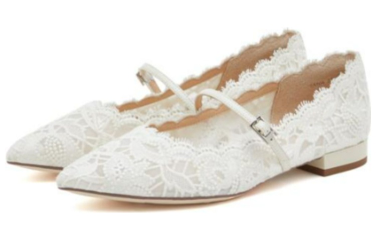 (W) Staccato Lace Mary Jane Pointed Flats 'French Elegance' 圖 7
