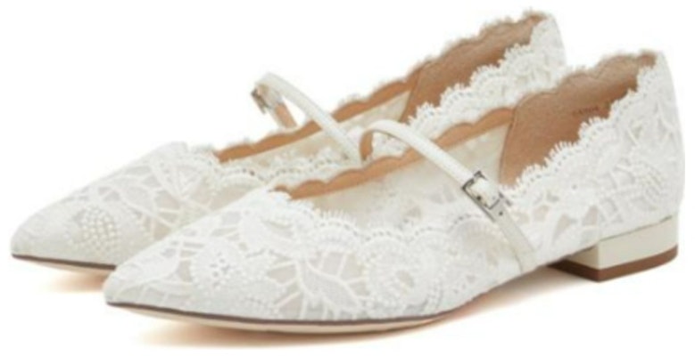 (W) Flat Kasut Runcing Staccato Lace Mary Jane 'Keanggunan Perancis' 9A904AQ3 Sizing (W) Flat Kasut Runcing Staccato Lace Mary Jane 'Keanggunan Perancis' 9A904AQ3
