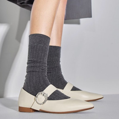 (Women) Staccato Leather 'Fairy Style Pointed Flats' S2861CQ3 7