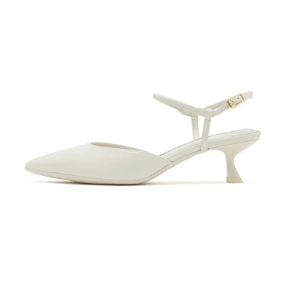 (W) Staccato Leather 'Trendy Casual Kitten Heel'