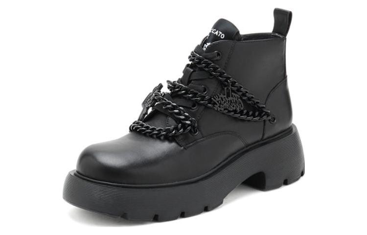 Order 思加图staccato 頭層牛皮 戶外休閒 短靴 女款 黑色