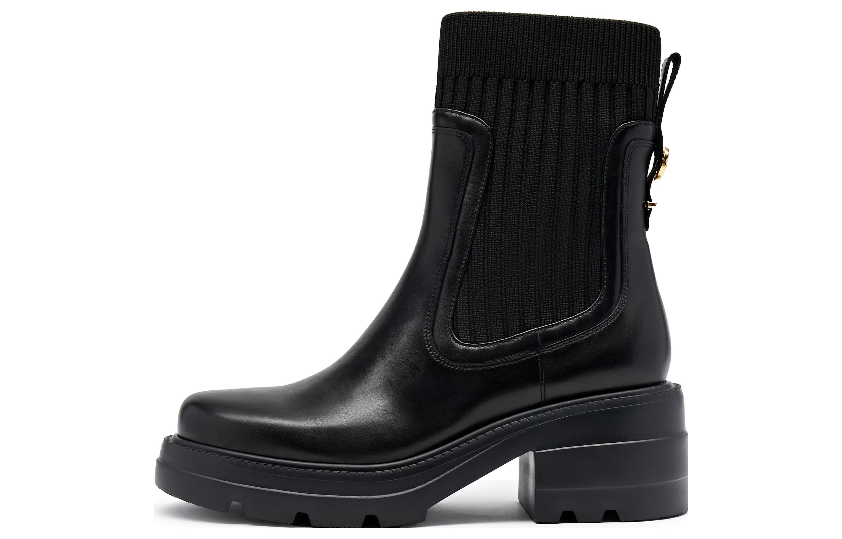 Buy (W) 스타카토 가죽 앵클부츠 (편안한 통굽) EEZ20DZ3