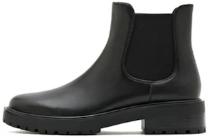 (Women) Staccato Leather Black 'British Round Toe Chelsea Boot' EFO03DD2 (Women) Staccato Leather Black 'British Round Toe Chelsea Boot' EFO03DD2