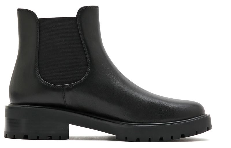 Order (W) Staccato Kulit Hitam 'Sepatu Chelsea British Round Toe' EFO03DD2