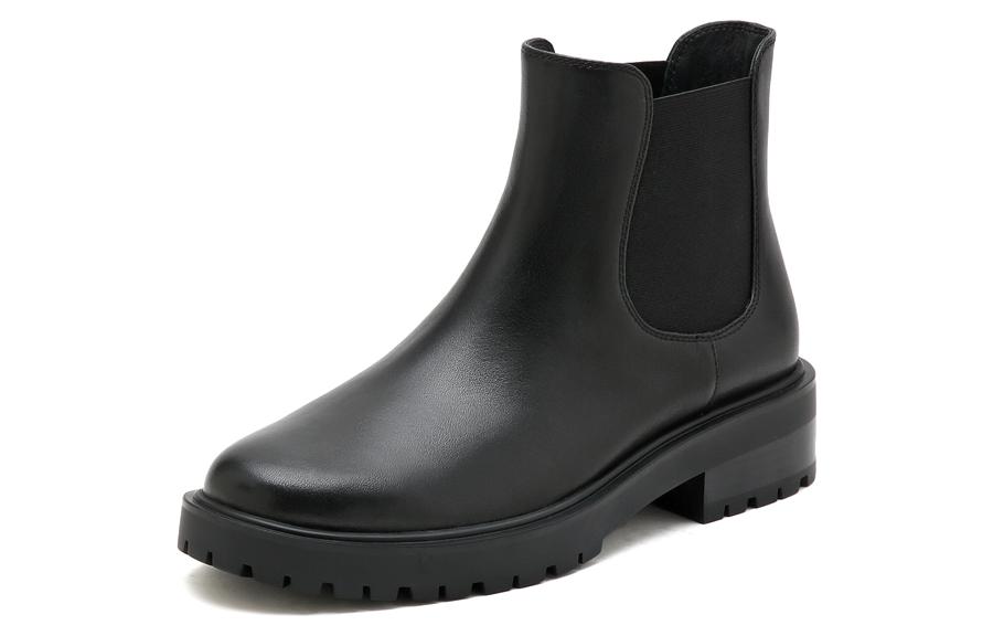 Lookbook (W) Staccato Kulit Hitam 'Sepatu Chelsea British Round Toe' EFO03DD2