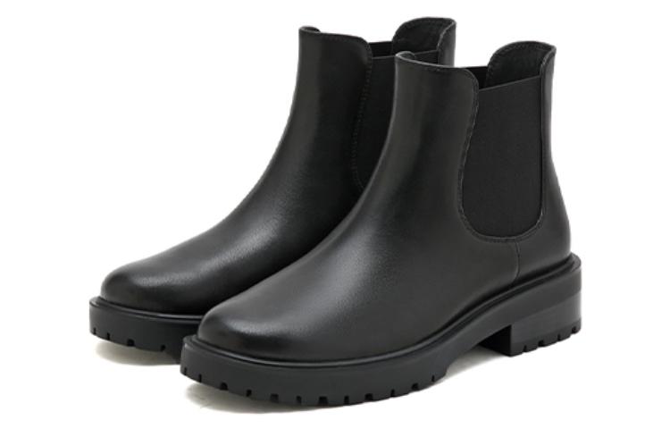 Shop (W) Staccato Kulit Hitam 'Sepatu Chelsea British Round Toe' EFO03DD2