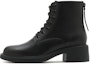 Buy (W) Staccato Kulit Hitam 'Boot Tumit Tebal Gaya British Hujung Bulat Buku Lali Martin' H8932DD2