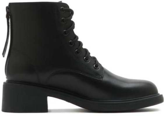 (Women) Staccato Leather Black 'British Style Chunky Heel Round Toe Ankle Martin Boots' H8932DD2 Order (Women) Staccato Leather Black 'British Style Chunky Heel Round Toe Ankle Martin Boots' H8932DD2