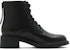 (W) Staccato Kulit Hitam 'Boot Tumit Tebal Gaya British Hujung Bulat Buku Lali Martin' H8932DD2