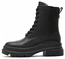 (Women) Staccato Leather Black 'British Style Short Martin Boots' EF309DZ2 (Women) Staccato Leather Black 'British Style Short Martin Boots' EF309DZ2