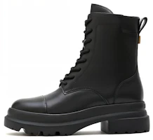 (Women) Staccato Leather Black 'British Style Short Martin Boots' EF309DZ2 (Women) Staccato Leather Black 'British Style Short Martin Boots' EF309DZ2