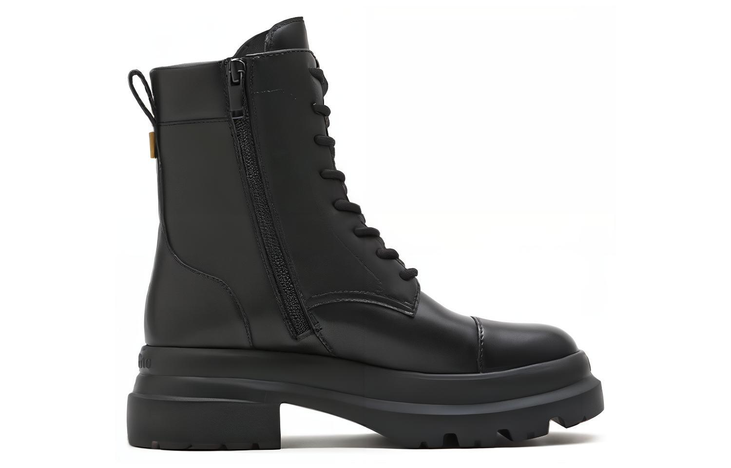 Order (W) Staccato Sepatu Kulit Hitam 'Martin Pendek Gaya Inggris' EF309DZ2