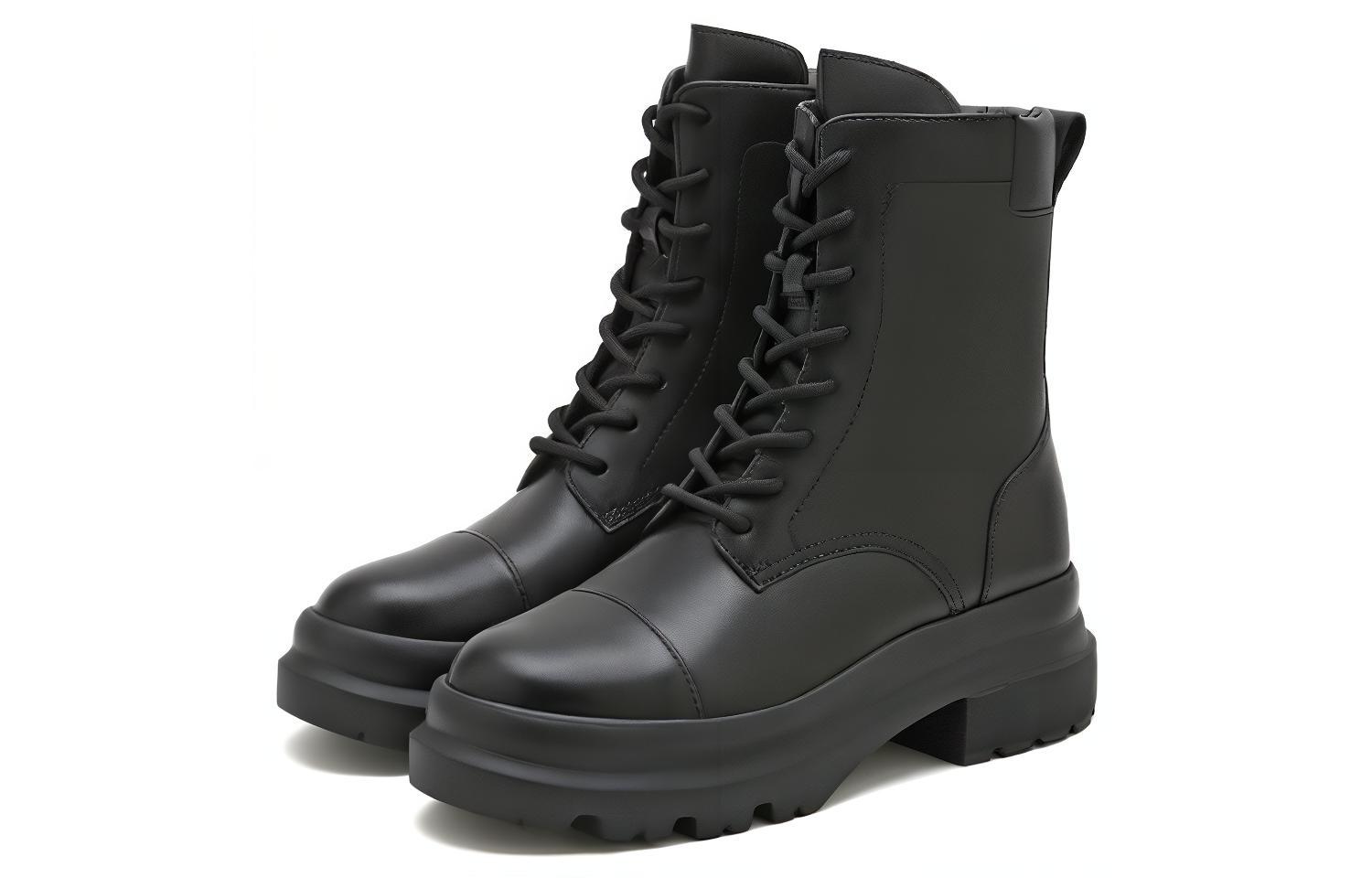 Lookbook (W) Staccato Sepatu Kulit Hitam 'Martin Pendek Gaya Inggris' EF309DZ2