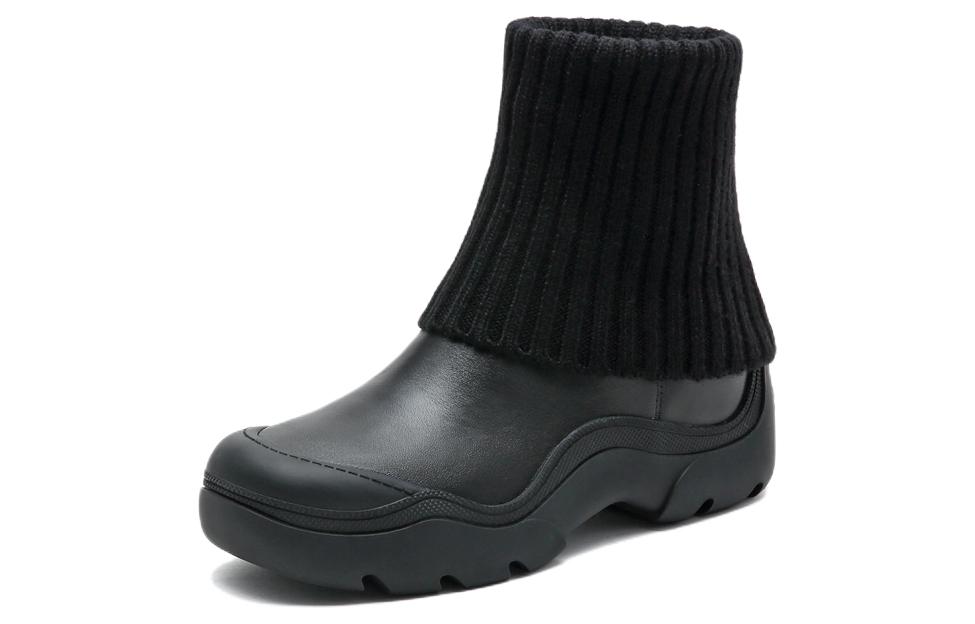 (W) Staccato Leather Casual Round Toe Thick Sole Ankle Boot 'Black' 圖 2