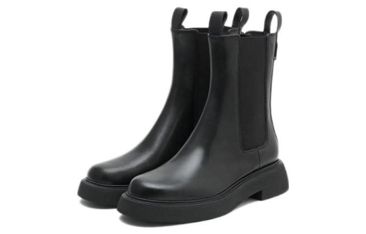 Shop (W) Botas Chelsea de Cuero Staccato 'Suela Gruesa y Corte Medio Cool' EFV04DZ2