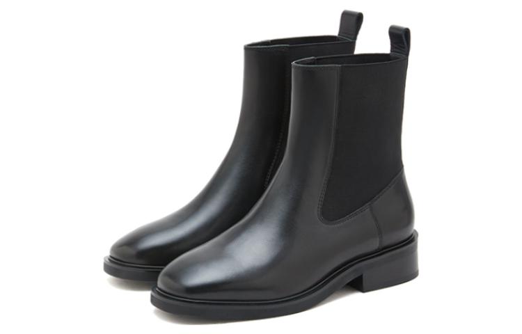 (W) Staccato Leather Chelsea Boot 'Fashion Solid Color Commuter Block Heel' 圖 3