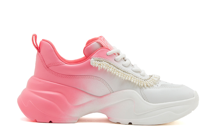 (W) Staccato Leather Chunky Sneakers 'White Pink' 圖 2