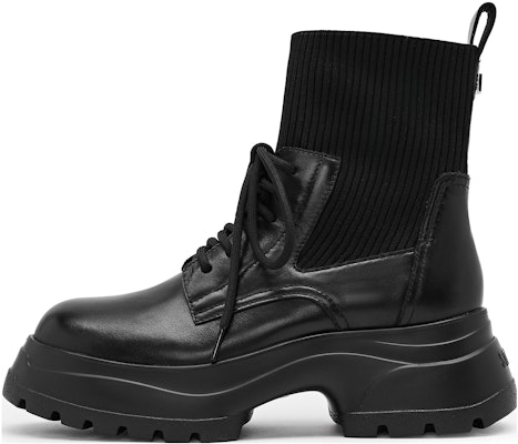 (Women) Staccato Leather Comfort Casual British Knit Chunky Heel Ankle Boots '6cm' X7301DD3 Buy (Women) Staccato Leather Comfort Casual British Knit Chunky Heel Ankle Boots '6cm' X7301DD3