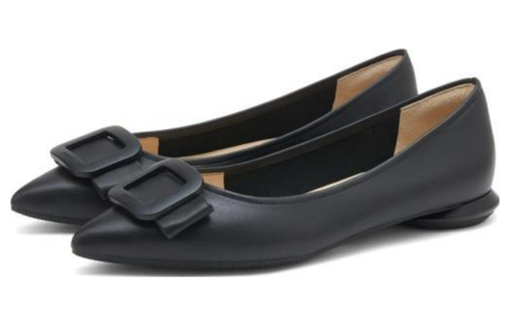 (W) Staccato Leather CMFT Pointed Toe Flats 'Soy Milk' 圖 6