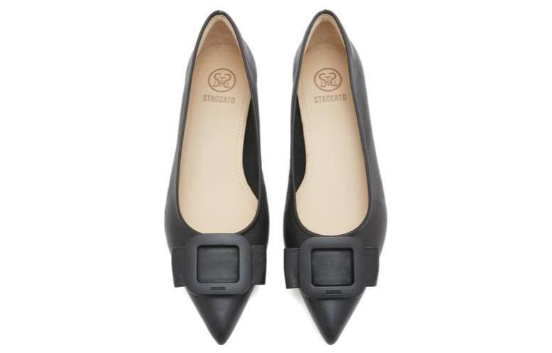 (W) Staccato Leather CMFT Pointed Toe Flats 'Soy Milk' 圖 8