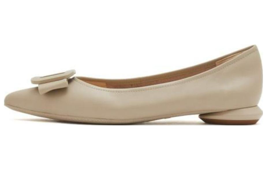 (W) Staccato Leather CMFT Pointed Toe Flats 'Soy Milk' 圖 9