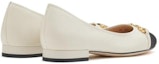 Shop (W) Staccato Kulit Kasut Flats Hujung Bulat 'Beige Hitam' EE211AQ3