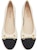 (W) Staccato Kulit Kasut Flats Hujung Bulat 'Beige Hitam' EE211AQ3