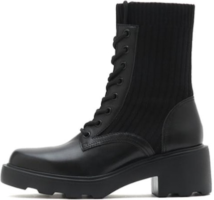 (Women) Staccato Leather Elastic Sock Mid-Calf Marten Boots 'Black Comfort Warmth' EEZ10DZ2 Buy (Women) Staccato Leather Elastic Sock Mid-Calf Marten Boots 'Black Comfort Warmth' EEZ10DZ2