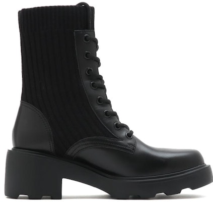 (Women) Staccato Leather Elastic Sock Mid-Calf Marten Boots 'Black Comfort Warmth' EEZ10DZ2 Order (Women) Staccato Leather Elastic Sock Mid-Calf Marten Boots 'Black Comfort Warmth' EEZ10DZ2