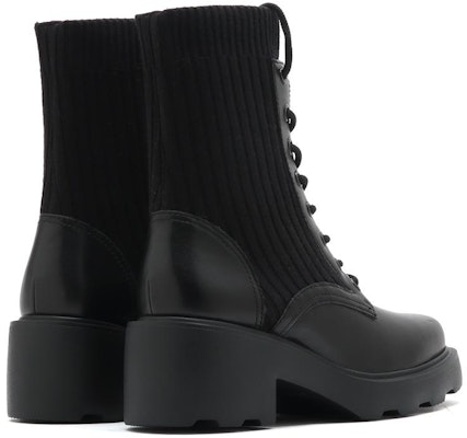 (Women) Staccato Leather Elastic Sock Mid-Calf Marten Boots 'Black Comfort Warmth' EEZ10DZ2 Purchase (Women) Staccato Leather Elastic Sock Mid-Calf Marten Boots 'Black Comfort Warmth' EEZ10DZ2