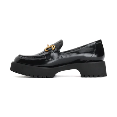 (W) Staccato Leather Fashion Loafers 'Black'