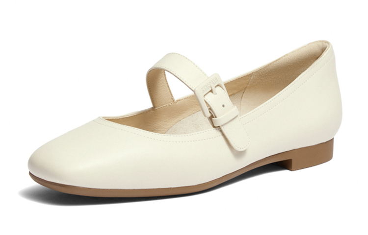 (W) Staccato Leather Fashion Versatile Casual Shoes 'White' 圖 2