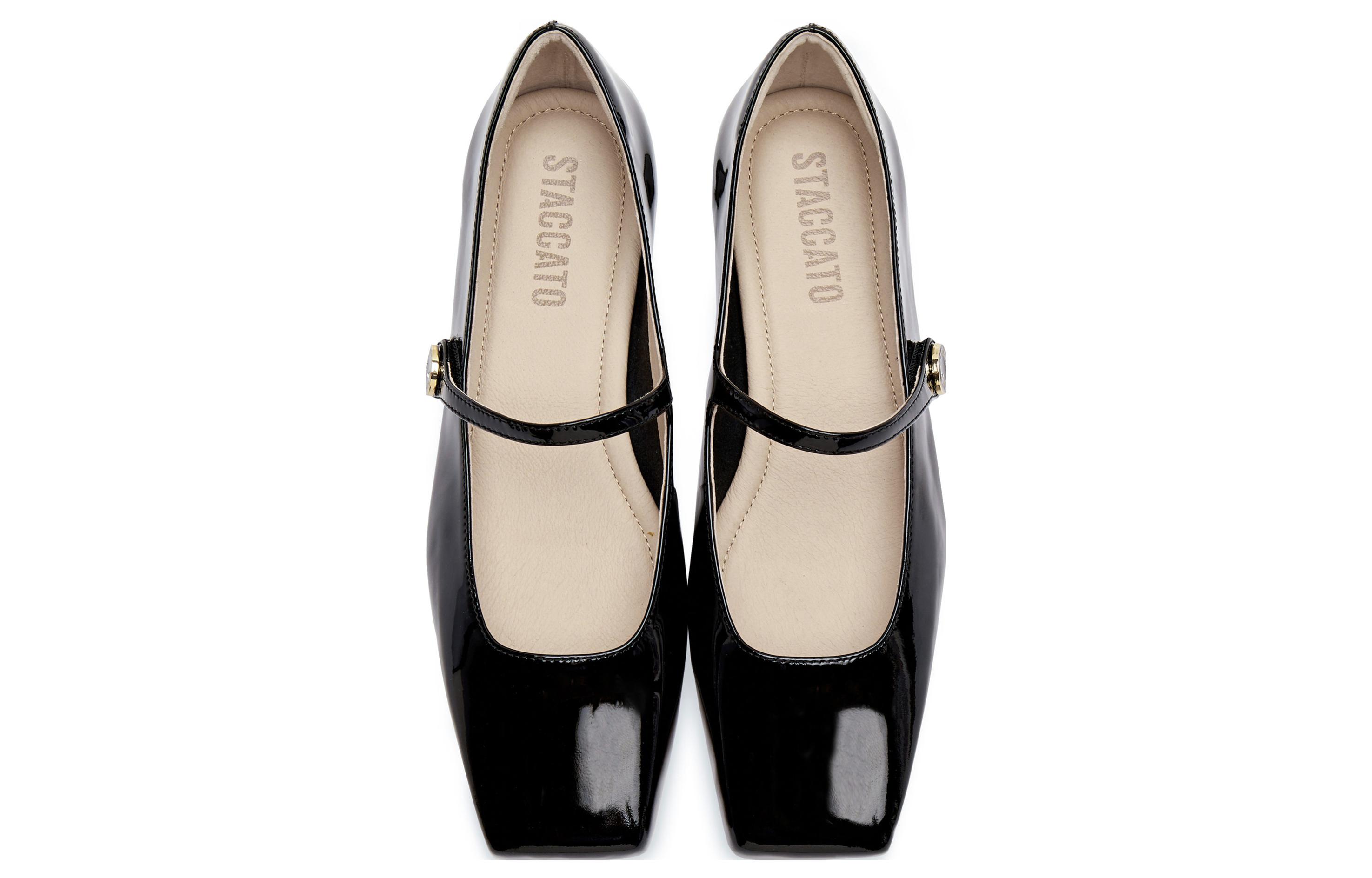 Lookbook (W) 스타카토 가죽 플랫 (프렌치 캐주얼) 9UR52CQ3