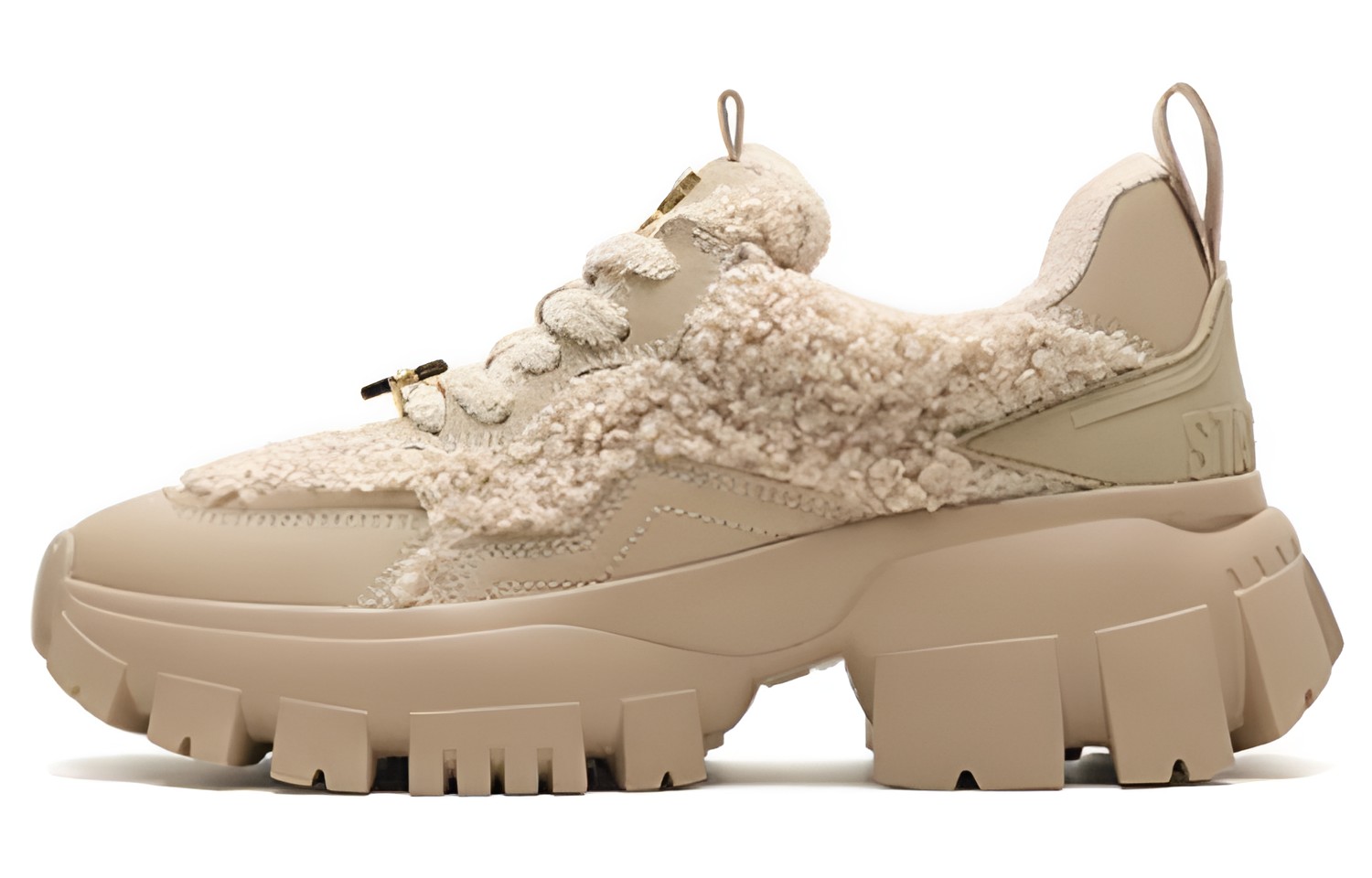 (Women) Staccato Leather Furry Dad Sneaker 'Classic Fluff' ECE22CM2