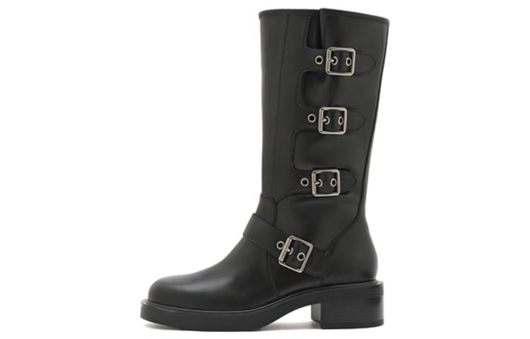 (Women) Staccato Leather High-Top 'Fashion Moto' EFT02DG2