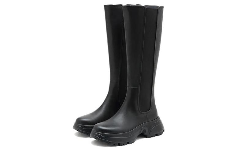 (W) Staccato Leather High-Top Boots 'Chic Thick Sole' 圖 4