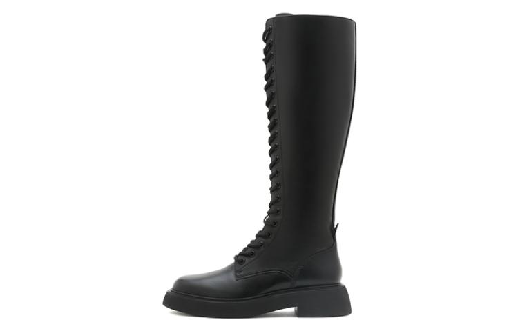 (Women) Staccato Leather High-Top Boots 'Trendy Cool Rider Platform' EFV07DG2