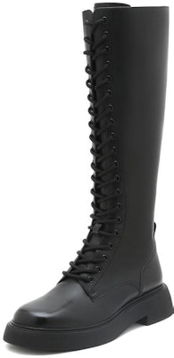 (Women) Staccato Leather High-Top Boots 'Trendy Cool Rider Platform' EFV07DG2 Cheap (Women) Staccato Leather High-Top Boots 'Trendy Cool Rider Platform' EFV07DG2