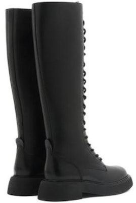 (Women) Staccato Leather High-Top Boots 'Trendy Cool Rider Platform' EFV07DG2 2