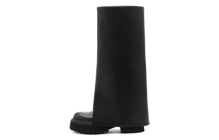(Women) Staccato Leather High-Top Platform Boots 'Sweet Cool Black' D8266DG1