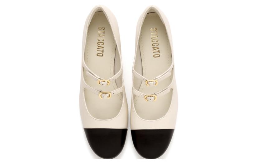 Lookbook (W) 스타카토 가죽 5cm 힐 "프렌치 클래식" EQE01CQ3