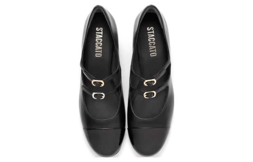 Cheap (W) 스타카토 가죽 5cm 힐 "프렌치 클래식" EQE01CQ3