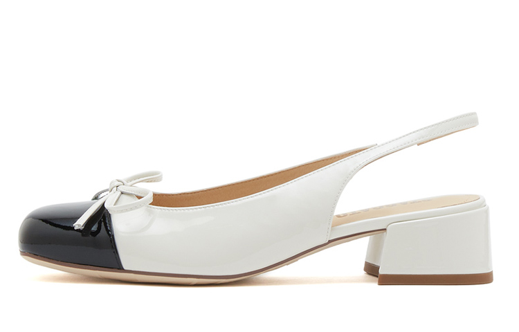 (Women) Staccato Leather High Heels 'Cute Bow Chunky Heel' EGI06AH3